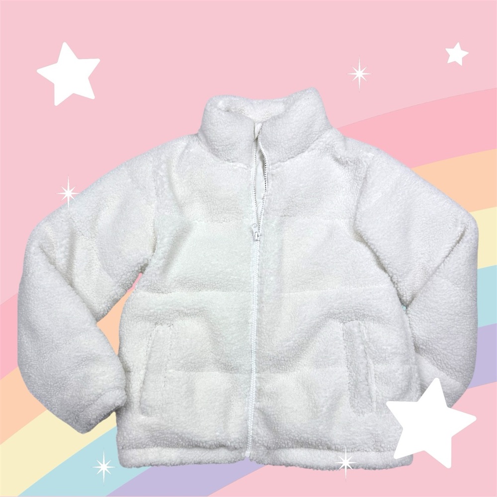 Art Class White Fleece Jacket